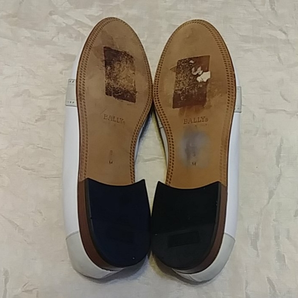 Bally White Leather Loafers main image 2